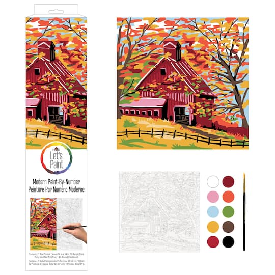 Plaid&#xAE; Fall Barn Paint-By-Number Kit